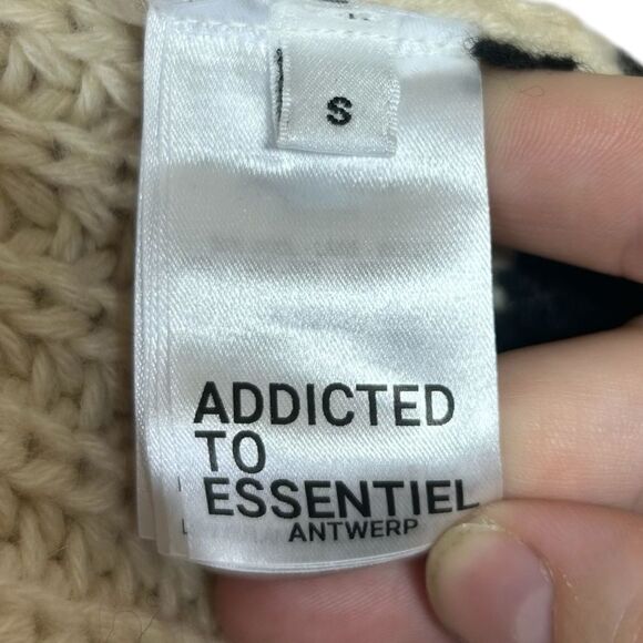 Essentiel Antwerp EAC Weyond Stripes Chunky Knit Rib Pullover Sweater Small US 4 - Picture 6 of 9